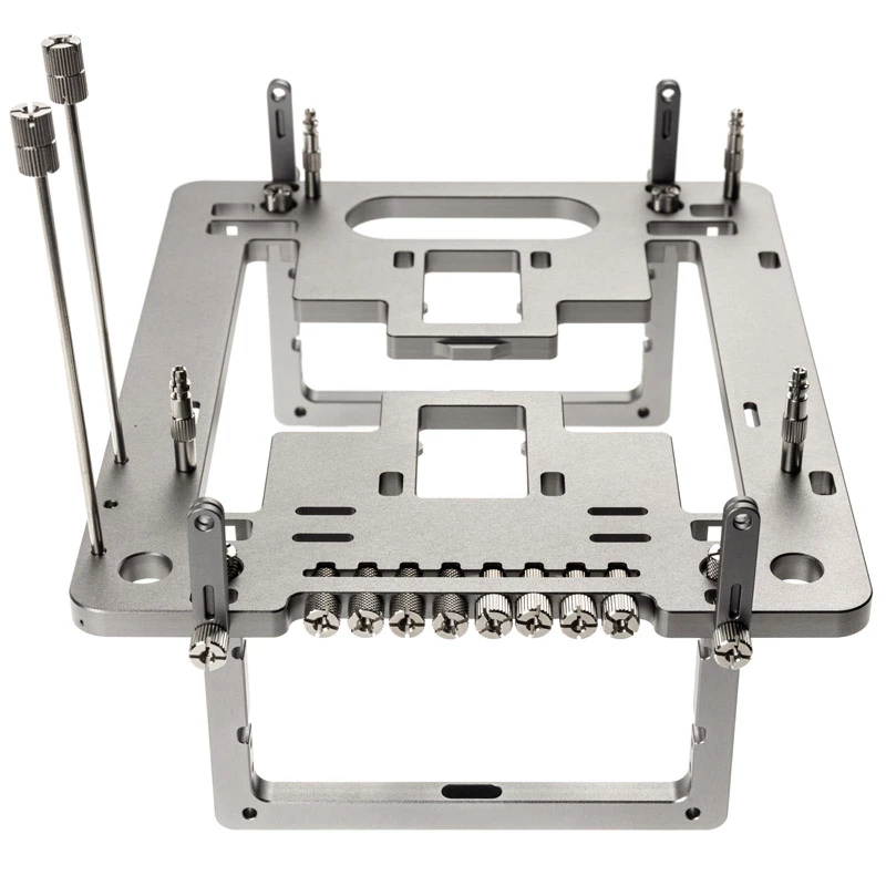 Streacom Benchtable BC1 Mini V2 titânio — benchtable compacta com compatibilidade ATX