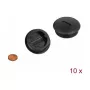 Tampa de fecho preta nylon DeLOCK 60234