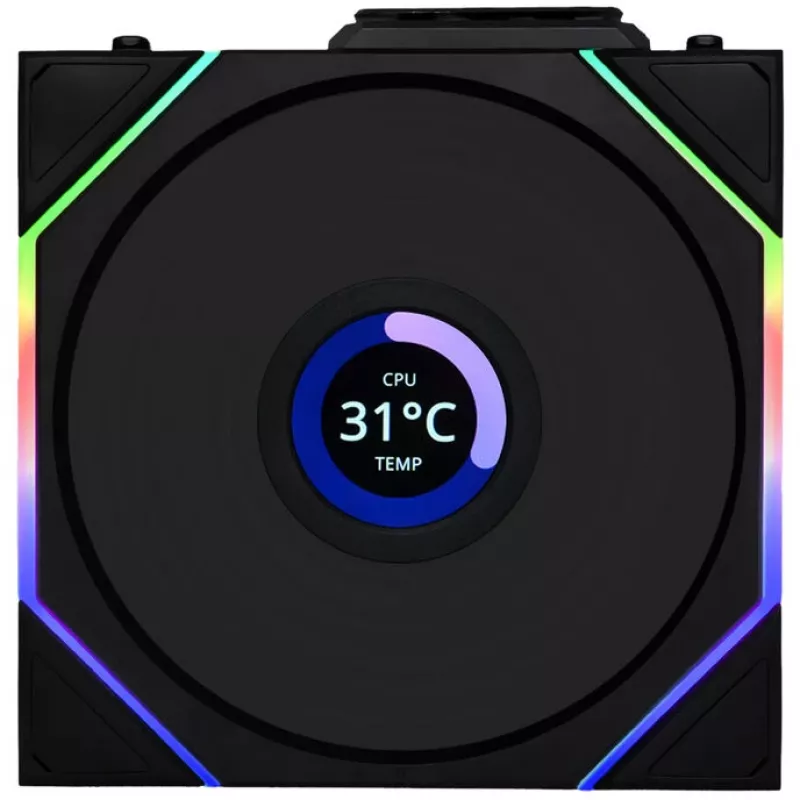 Lian Li UNI FAN TL Wireless LCD ARGB 120 mm Reverse Blade - preto