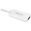 Delock - Adaptador de vídeo / áudio - USB, 15 pinos D-Sub (DB-15) macho para HDMI fêmea - 25cm - branco (62460)