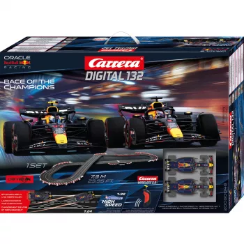 Conjunto de carros de slot CARRERA Digital 132 Race of the Champions (Modelo 20030048) — conjunto de slot racing digital 1:32