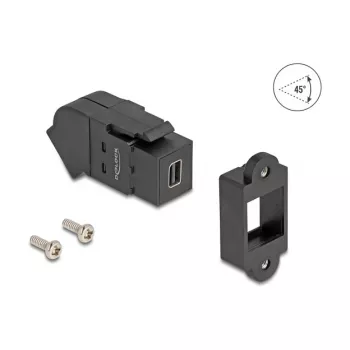 Adaptador de cabo DeLOCK 67154 Mini DisplayPort DisplayPort preto