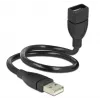 Cabo USB DeLOCK 35cm USB 2.0 83498 preto
