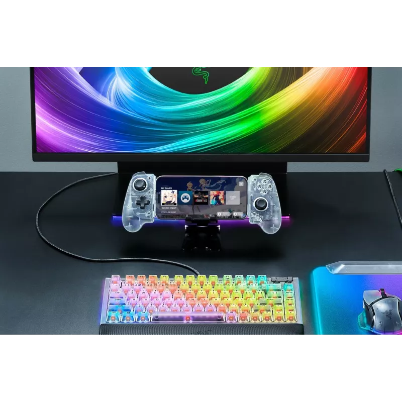 Razer Kishi V3 - Phantom White Ed. comando USB analógico Android, iOS