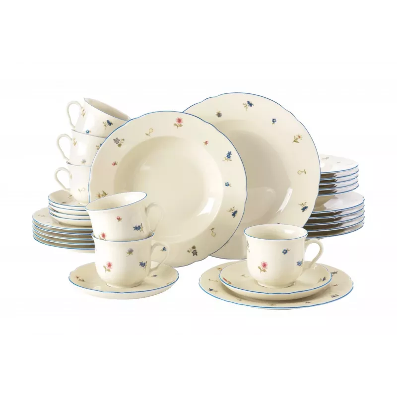 Serviço de mesa SELECT Marie-Luise Streublume para 6 pessoas, modelo 001.763364, serviço em porcelana