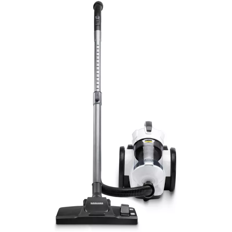 Aspirador cilíndrico Karcher VC 3 — aspirador a seco para casa, 700 W, 0,9 L sem saco, HEPA 13, tubo telescópico, mangueira de 1,5 m