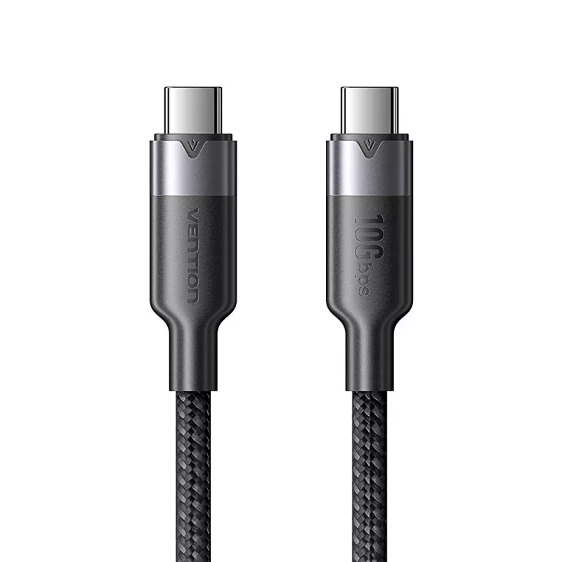 Cabo Vention USB 3.2 5A 10 Gbps 1 m BK USB-C para C
