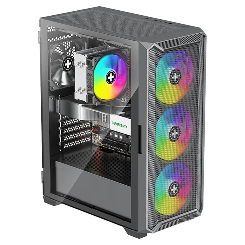 Caixa|XILENCE|ATX/micro ATX/Mini-ITX|preto|Midi Tower|PC|XG161
