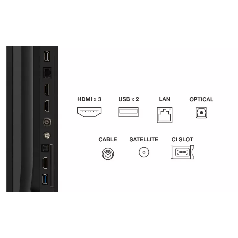 TV TCL 75P69K 190,5 cm (75 polegadas) 4K Ultra HD Smart TV Wi-Fi preta