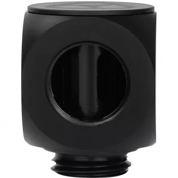 Thermal Grizzly DeltaMate Rotary 90° – Conector de refrigeração líquida, preto, 1 unid. (TG-DM-FIT-0003)