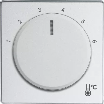 Busch-Jaeger 1794 R-83 Placa de cobertura para suporte e conector fêmea de sensor alumínio - prateado (2CKA001710A4200)