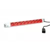 Distribuidor de energia Bachmann 333.936 2m 9 tomadas AC interior cinzento vermelho