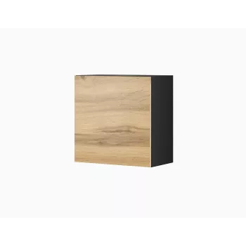 Armário de arrumação de parede Cama Meble VIGO 50×50×30 cm preto / carvalho Wotan