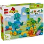 Brinquedo de construção LEGO DUPLO 10451 Dinossauros sobre Rodas conjunto 3-em-1, 108 peças, idade 3+, altura 220 mm