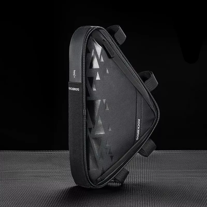 Rockbros B39-2 Bolsa de quadro de bicicleta impermeável, preta