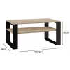 Mesa de centro / Mesa lateral / Mesa de canto Topeshop MODERN 1P SON CZ, mesa de centro de forma retangular, 2 pernas