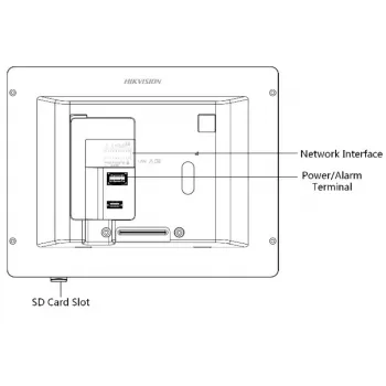 Videoporteiro Hikvision DS-KH6320-WTE1-W 17,8 cm (7 polegadas) branco
