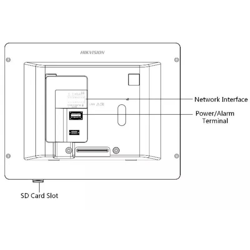 Videoporteiro Hikvision DS-KH6320-WTE1-W 17,8 cm (7 polegadas) branco