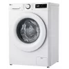 LG | Máquina de lavar roupa | F2WR508SWW | Classe de eficiência energética A-10% | Carga frontal | Capacidade de lavagem 8 kg | 1200 rpm | Profundidade 47,5 cm | Largura 60 cm | Visor | LED | Função vapor