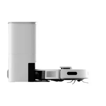 Robô aspirador EZVIZ RE5 PLUS — Navegação LiDAR, potência de aspiração 4000 Pa, autonomia 240 min, depósito de pó 0,35 l, depósito de água 0,3 l, estação base com ecrã tátil