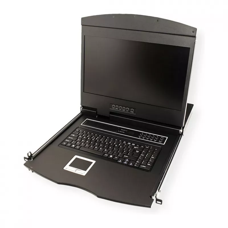 VALUE 26.99.0190 Consola KVM de 19 polegadas, 8 portas, USB, disposição do Reino Unido