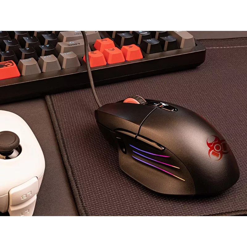 Rato gaming com fio Tracer GameZone Odin RGB, 12000 DPI, 8 botões