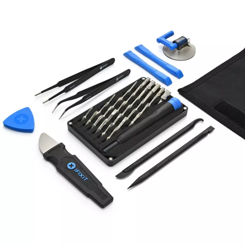 Conjunto de ferramentas de reparação iFixit Pro Tech GO IF145-783-1 para reparações de eletrónica, conjunto portátil