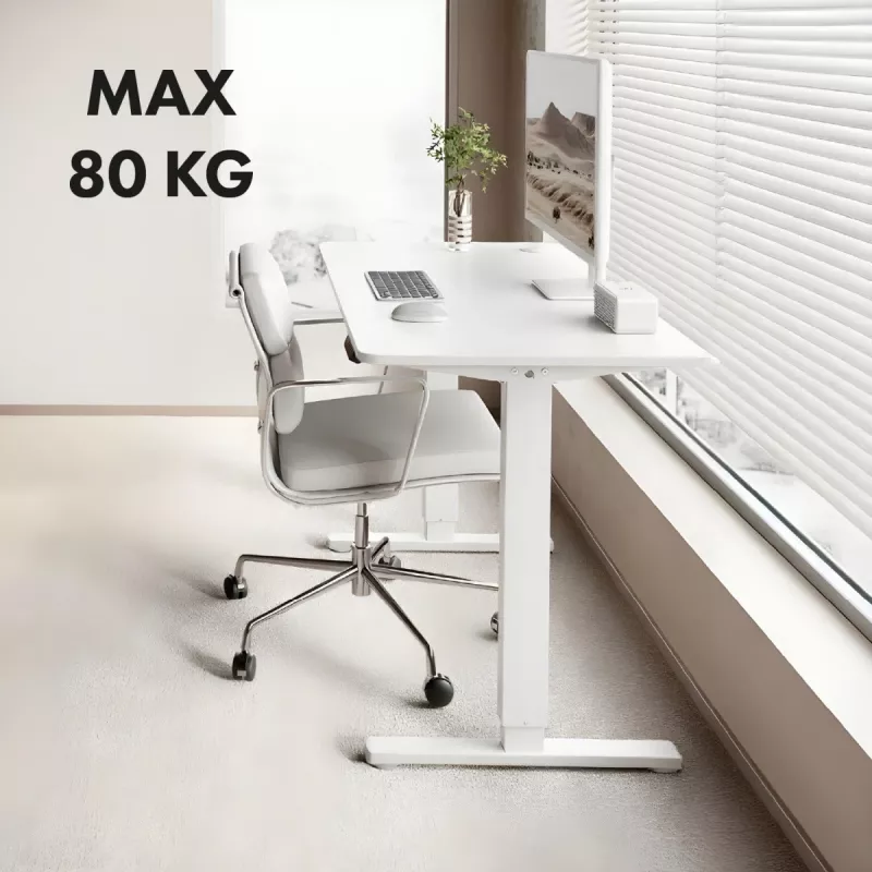 Secretária com ajuste elétrico de altura ergo office ER-400 W — altura máx. 1160 mm, carga máx. 80 kg