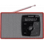 Rádio digital DAB+ TECHNISAT Digitradio 2 vermelho/prateado — recetor DAB+/FM portátil, altifalante incorporado