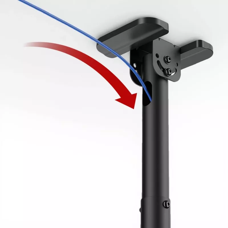 Suporte de TV de teto MACLEAN MC-112B, carga máx. 60 kg, inclinável e orientável