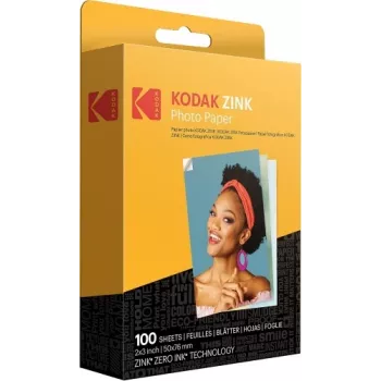 Kodak ZINK 2x3'' 50x76 mm 100 folhas papel fotográfico