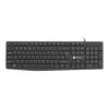 Teclado com fio de tamanho completo NATEC NAUTILUS NKL-1950 — USB, QWERTY US International, 105 teclas, preto
