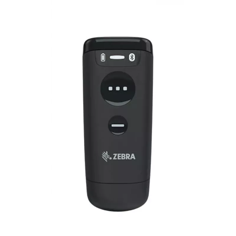 Leitor de códigos de barras manual Zebra CS60 1D/2D LED sem fios IP65 preto, Bluetooth/USB, 100 m de alcance, 83 g