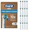 Cabeças de escova Oral B Precision Clean pack de 16 branco