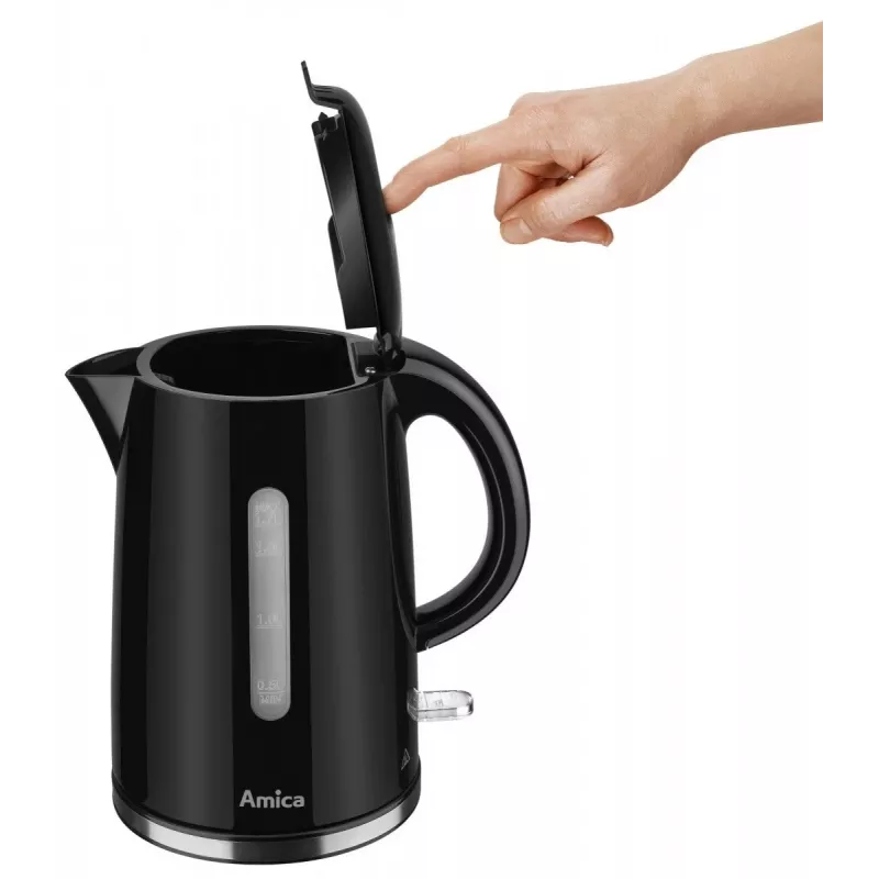 Amica KF1002 chaleira elétrica, 1,7 L, preta
