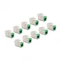 Módulo Keystone DeLOCK 88116 plano verde RJ-45 10 unid.