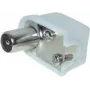 Ficha coaxial angular ShiverPeaks 82020-K — pequena ligação roscada, adaptador coaxial em ângulo reto
