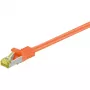 Cabo de rede Goobay RJ-45 CAT7 5 m laranja S/FTP
