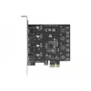 Placa Delock PCI Express x1 para 4 portas USB Type-A externas SuperSpeed USB