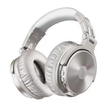 Auscultadores over-ear OneOdio Pro C A-AC12-01 prateado – Bluetooth, cancelamento de ruído