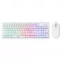 Conjunto teclado e rato Baracuda BGC-012 Orca White – conjunto de teclado e rato branco
