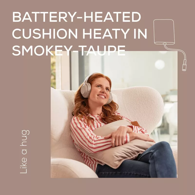 Almofada térmica Beurer HK77 recarregável Smokey-Taupe – almofada térmica elétrica portátil