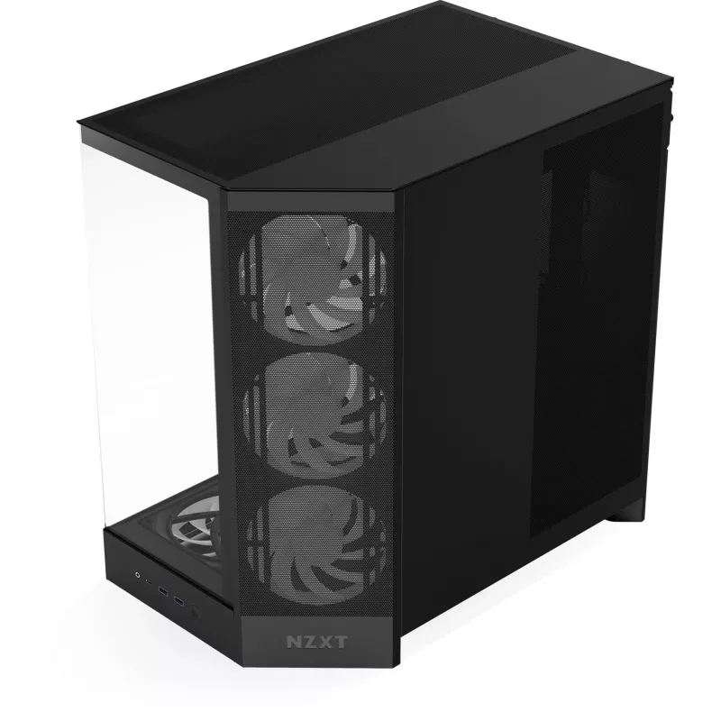 Caixa de PC NZXT H9 Flow RGB+ Midi-Tower preto