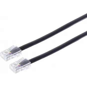 S/CONN Cabo 6m RJ45 preto transparente ShiverPeaks