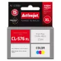 Tinteiro ActiveJet AC-576NX compatível com Canon CL-576XL High (XL) Yield, à base de corante amarelo/vermelho/azul, 15 ml