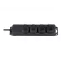 Tomada de extensão Brennenstuhl IP44 4 tomadas preto 2,0m H07RN-F 3G1,5 - Cabo de extensão - AC 230 V - Saídas: 4 - 2 m (1159960)