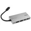 Adaptador USB 3.1-C SILVERSTONE SST-EP09C – conectividade USB-C para USB-A, acabamento prateado