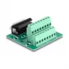 DeLOCK 66909 adaptador de D-Sub macho de 15 pinos para bloco de terminais de 16 pinos para calha DIN