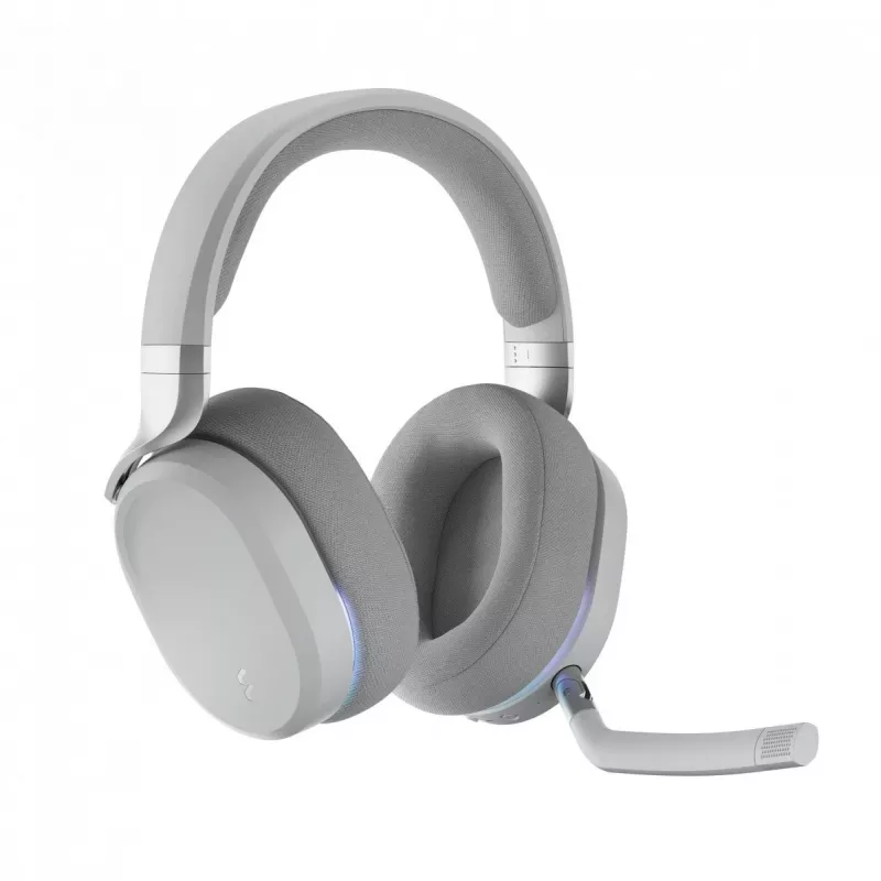 Headset Fractal Design Scape com fios & sem fios arco de cabeça música estação de carregamento Cinzento