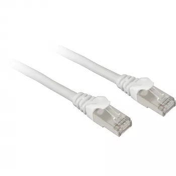 Cabo de rede Sharkoon Patch SFTP RJ-45 Cat.7a 2m Branco